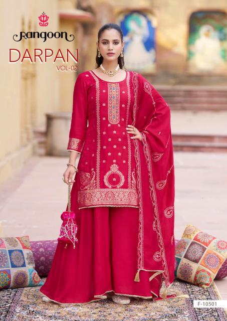 Rangoon darpan vol-2 designer kurti wholesaler in ahmedabad